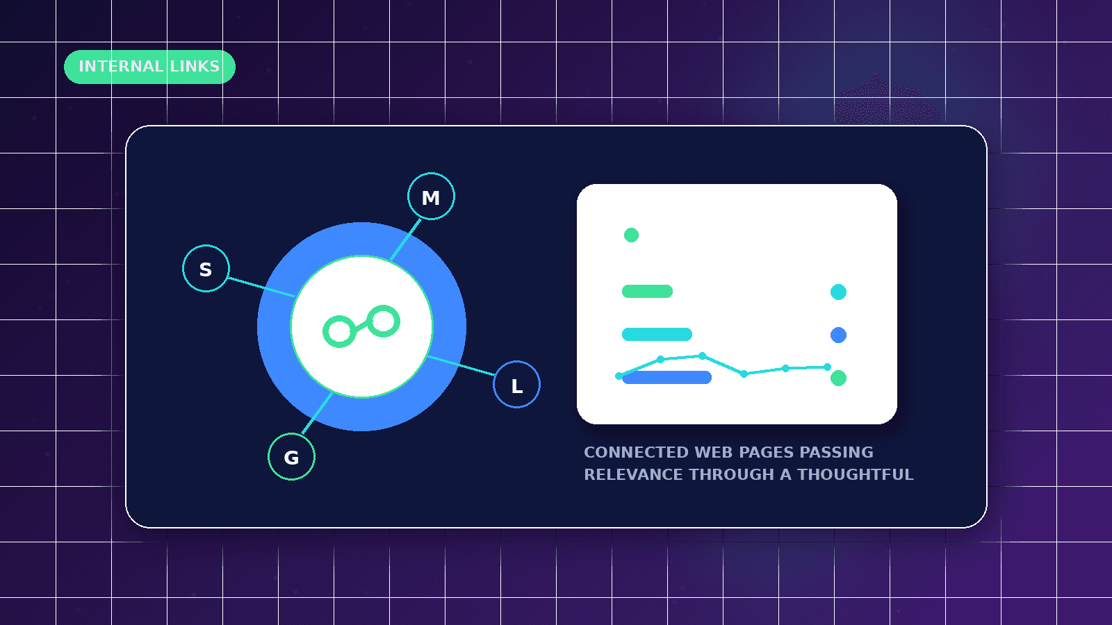 How Internal Linking Supports SEO featured illustration showing connected web pages passing relevance through a thoughtful internal link network