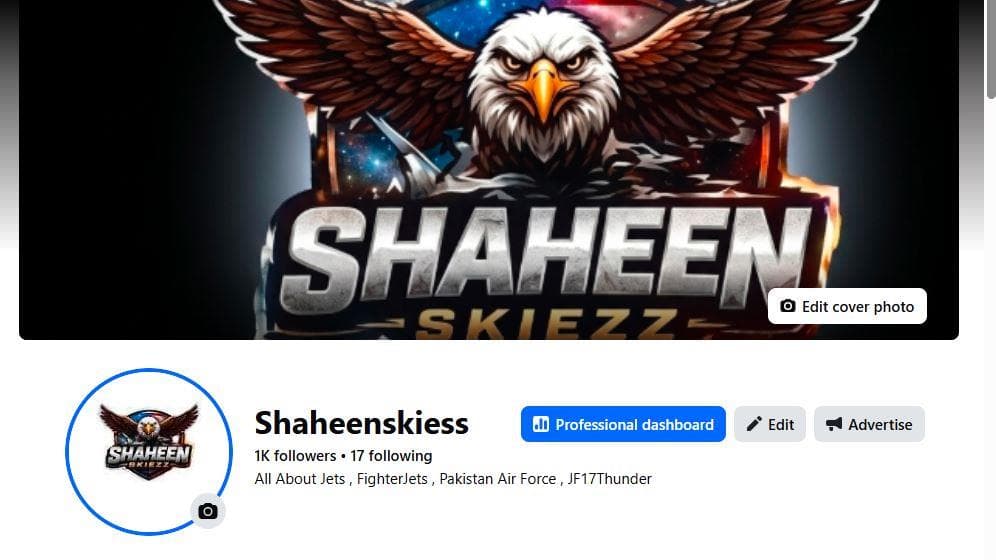 Shaheen Skies Facebook Followers proof screenshot for Facebook analytics and SEO reporting